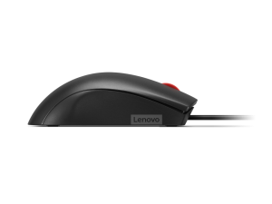 Мишка Lenovo 120, с кабел, оптична, USB, 1600 dpi, черна