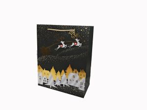Подаръчна торбичка XMAS Large Deluxe, 75150, 26x32x12 cm