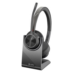 Слушалки HP Poly Voyager 4320-M, USB Type-C, Bluetooth, със стойка за зареждане