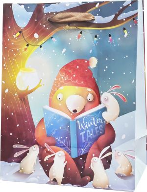 Подаръчна торбичка XMAS M, 71220, 17.8x22.9x9.8cm