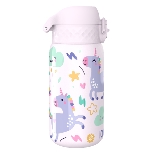Термо бутилка за вода Ion8 Print, метална,320ml, Unicorns