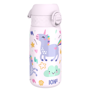 Термо бутилка за вода Ion8 Print, метална,320ml, Unicorns