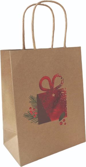 Подаръчна торбичка XMAS Eco Deluxe Large, 26x12x33 cm
