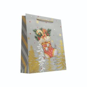 Подаръчна торбичка XMAS Deluxe L, 26x32x10 cm