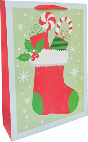 Подаръчна торбичка XMAS Jumbo Deluxe, 33x45x11 cm