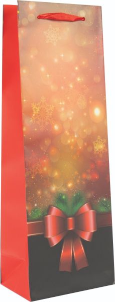 Подаръчна торбичка XMAS Special Bottle, 13x36x9cm