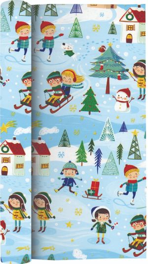 Опаковъчна хартия Creative, 200x70cm, XMAS Kids