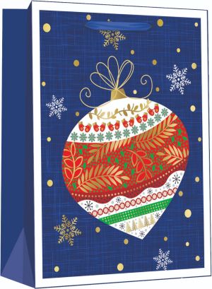 Подаръчна торбичка XMAS Deluxe Jumbo, 30x12x42 cm
