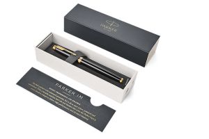 Писалка Parker Royal IM Black GT, M, с кутия