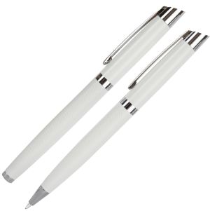 Комплект Wellington Liberty, химикалка и ролер, БЯЛ