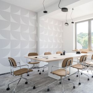 Офис маса MDD Gravity, правоъгълен плот, с регулируема височина, 2400 х 1200 х 750-1160 mm, MDF 28 mm