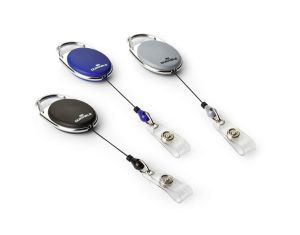 Durable Ретрактор Style, ролетен държач за бадж, с клипс, бял, 10 броя