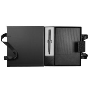 Office 1 Комплект тефтер и химикалка Matrix Black, в кутия, черни