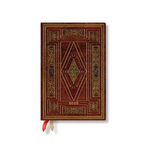 Paperblanks Планер First Folio, Mini, хоризонтален, твърда корица, 80 листа, за 2026 година