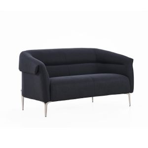 Диван RFG Megan, двуместен, текстил, метална основа, 1560 х 820 х 740 mm, черен