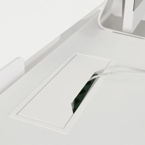 Капак за кабели Narbutas, 317 x 119 x 27 mm, метален, бял