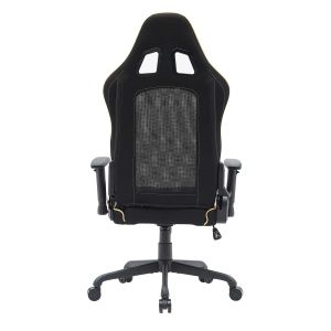 Геймърски стол RFG Move Legend, Butterfly механизъм, полипропиленова основа, до 150 kg, черно-златист