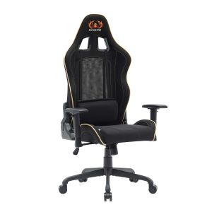 Геймърски стол RFG Move Legend, Butterfly механизъм, полипропиленова основа, до 150 kg, черно-златист