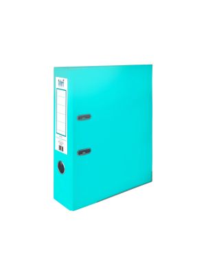 Colori Класьор, 8 cm, PP, с метален кант, несглобен, аквамарин, 50 броя