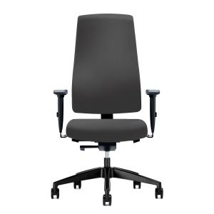 Ергономичен стол Interstuhl Goal 24/7, текстил, Synchronous механизъм, полиамидна основа, до 150 kg, сив