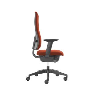 Ергономичен стол Interstuhl Goal 24/7, текстил, Synchronous механизъм, полиамидна основа, до 150 kg, оранжев