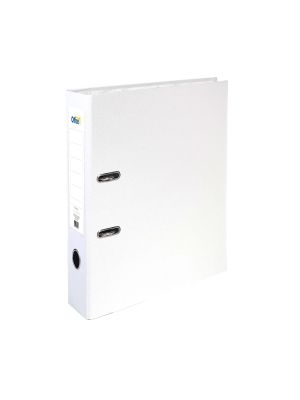 Office 1 Класьор, 8 cm, PP, несглобен, бял, 50 броя