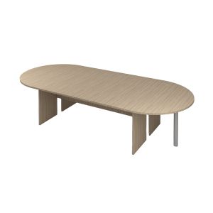 Заседателна маса ZM106, 320 x 140 x 74 cm, овален плот, ПДЧ 25 mm, цвят лукс