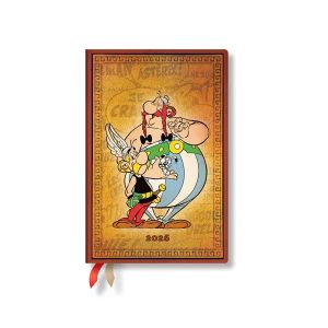 Paperblanks Планер Asterix, Mini, хоризонтален, твърда корица, 80 листа, за 2026 година