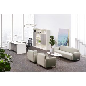 Диван RFG Lisa, двуместен, екокожа, 1380 х 750 х 780 mm, светлосив