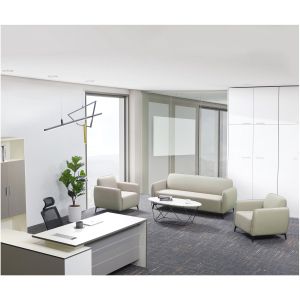 Диван RFG Lisa, двуместен, екокожа, 1380 х 750 х 780 mm, светлосив