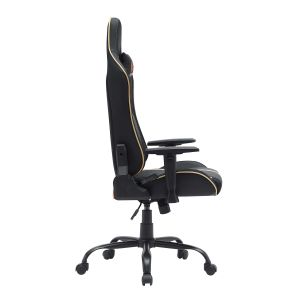 Геймърски стол RFG On Legend, екокожа, Butterfly механизъм, метална основа, до 150 kg, черно-златист