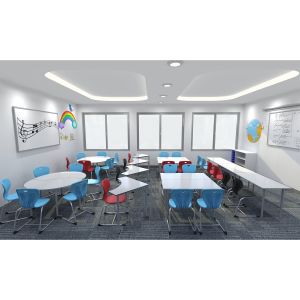 Ученически стол RFG Maxima C, от VIII до XII клас, 43 х 45 х 46 cm, до 120 kg, небесносин