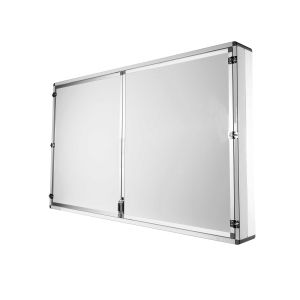 Office 1 Система бяла дъска Wings, магнитна, с 2 крила, за дисплей 86''