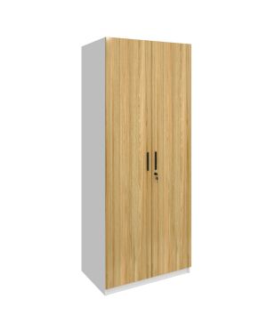 Гардероб RFG Monaco, с рафтове, 800 х 550 х 2000 mm, ПДЧ 18 mm, бряст и бяло