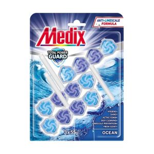 Ароматизатор за тоалетна Medix WC Ocean, 55 g, 3 броя