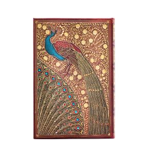 Paperblanks Тефтер Hafiz's Peacocks, Mini, широки редове, твърда корица, 88 листа