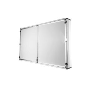 Office 1 Система бяла дъска Wings, магнитна, с 2 крила, за дисплей 65''