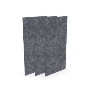 Акустично пано Narbutas Pet, правоъгълник, 200 х 400 х 9 mm, PET филц, 3 броя, сиво
