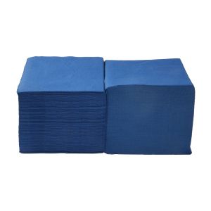 Салфетки, целулоза, двупластови, 1/4 сгъвка, 33 х 33 cm, сини, 400 броя