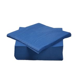 Салфетки, целулоза, двупластови, 1/4 сгъвка, 33 х 33 cm, сини, 400 броя