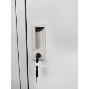 Гардероб RFG, метален, двоен, 90 x 45 x 185 cm