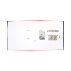 Top Office Класьор, 8 cm, PP, несглобен, червен, 50 броя