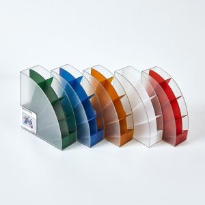 Sworld Поставка за химикалки, с 4 отделения, червена