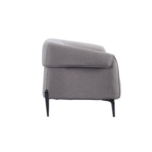 Диван RFG Megan, триместен, текстил, метална основа, сив