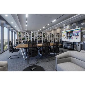 Диван RFG Megan, триместен, текстил, метална основа, сив