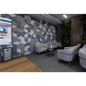 Диван RFG Megan, триместен, текстил, метална основа, сив