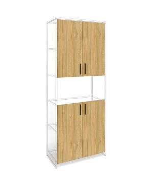 Врата RFG RV3 Monaco, 380 х 18 х 760 mm, ПДЧ 18 mm, 4 броя в комплект, бряст