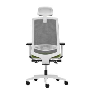 Ергономичен стол Rim Victory VI 1405 White, ST2 механизъм, до 120 kg, зелен