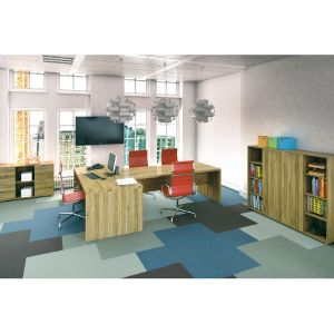 Заседателна маса LZ101, 200 x 90 x 74 cm, правоъгълен плот, ПДЧ 36 mm