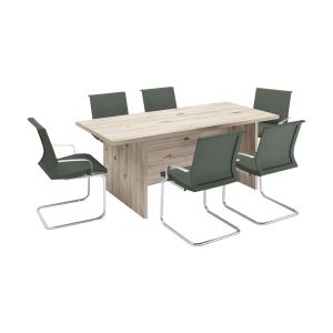 Заседателна маса LZ101, 200 x 90 x 74 cm, правоъгълен плот, ПДЧ 36 mm